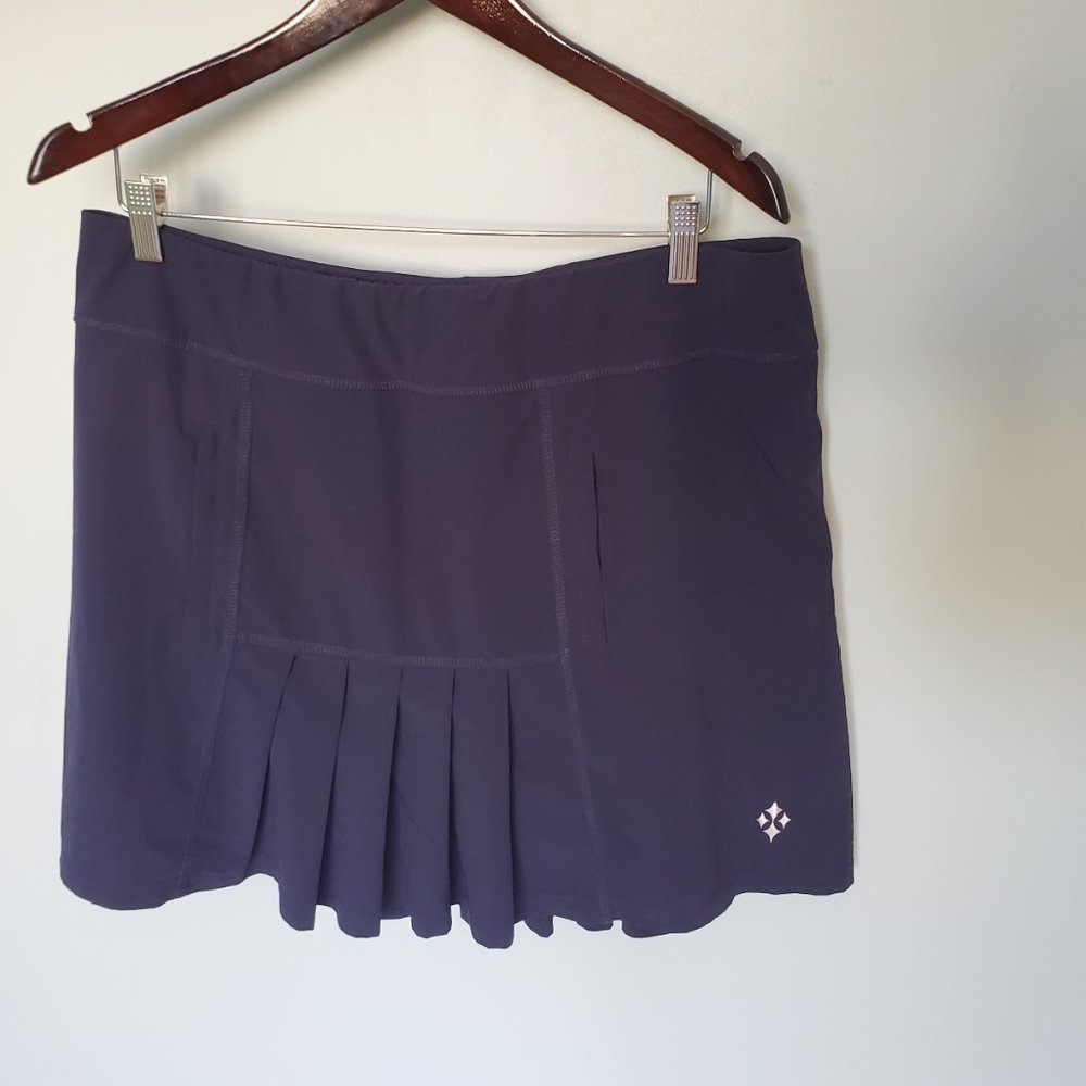 Jofit Dark Blue Pleated Skort